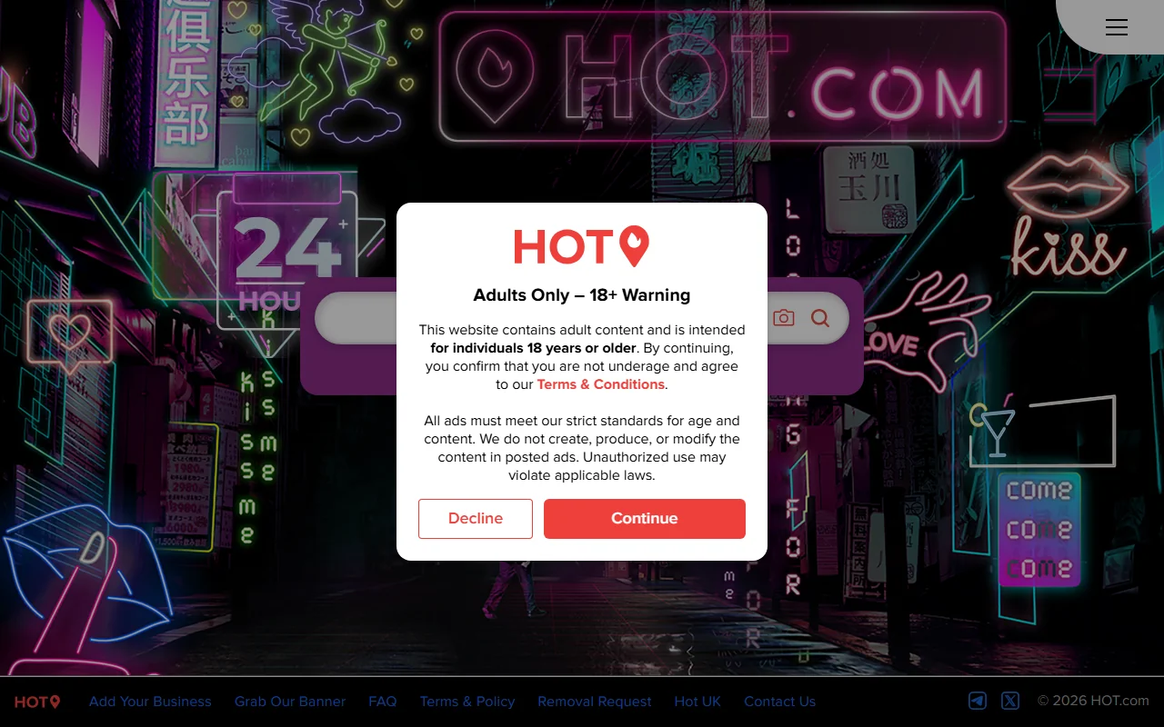 Screenshot of Hotcom