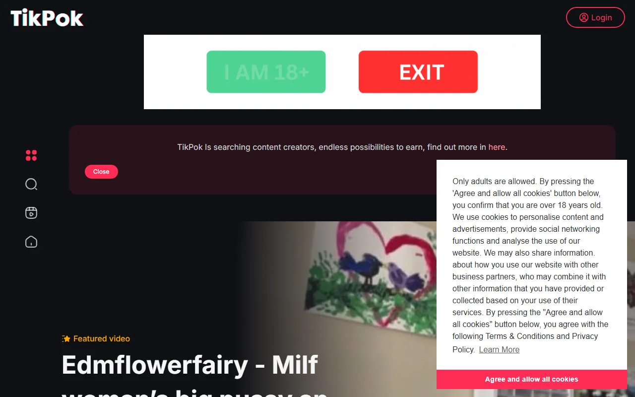 Screenshot of Tikpok